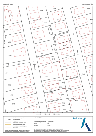 Brochure preview - Kadastrale kaart Tienwoningenweg 13, 7312 DK Apeldoorn.pdf