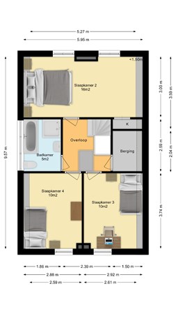 Floorplan - Eksterlaan 8, 5731 XV Mierlo