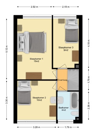 Floorplan - Saxofoonstraat 3, 5702 KA Helmond