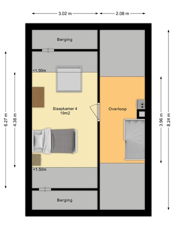 Floorplan - Saxofoonstraat 3, 5702 KA Helmond