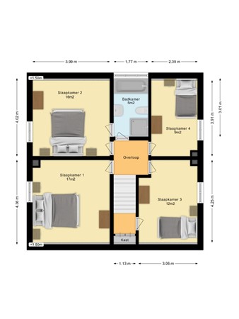 Floorplan - Dorenbos 14, 5731 EA Mierlo