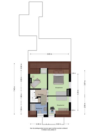 Floorplan - Wilhelminastraat 2, 5731 EP Mierlo