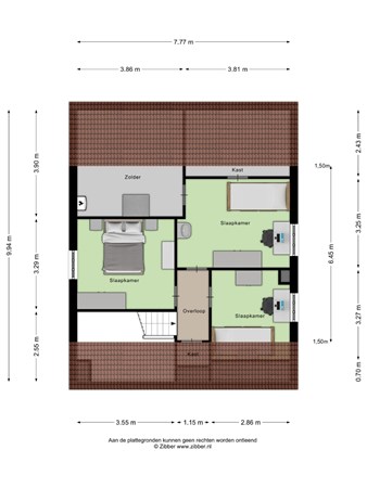 Floorplan - Gebergte 8, 5715 PM Lierop