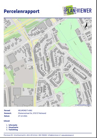 Floorplan - Clemensstraat 34, 5707 JT Helmond