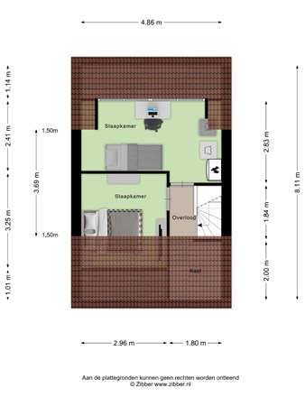 Floorplan - Makreelstraat 61, 5706 BG Helmond