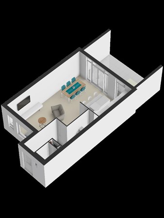 Floorplan - Ter Borghstraat 129, 5666 RC Geldrop