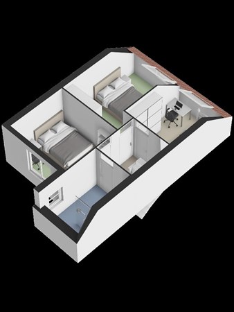 Floorplan - Ter Borghstraat 129, 5666 RC Geldrop