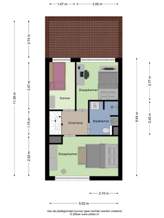 Floorplan - Burgemeester van Kuikstraat 11, 5731 WC Mierlo