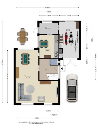 Floorplan - Meidoorn 16, 5731 WH Mierlo