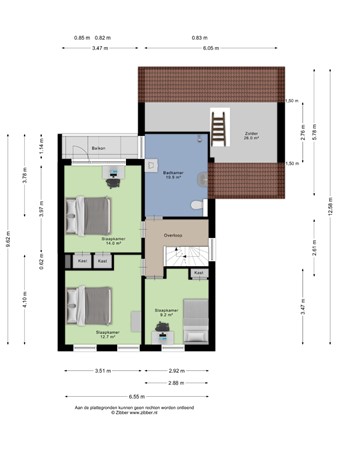 Floorplan - Meidoorn 16, 5731 WH Mierlo