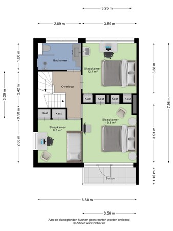 Floorplan - Heer Dickbierweg 4, 5731 CM Mierlo
