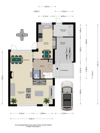 Floorplan - Munnikenakker 22, 5731 EC Mierlo