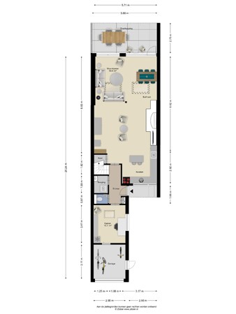 Floorplan - Langenakker 74, 5731 JT Mierlo