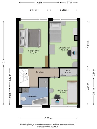 Floorplan - Langenakker 74, 5731 JT Mierlo