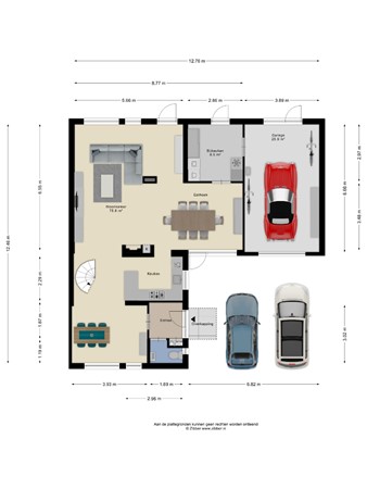 Floorplan - Wersakker 40, 5731 KC Mierlo