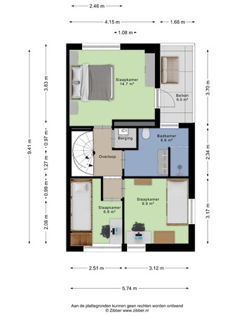 Floorplan - Wersakker 40, 5731 KC Mierlo