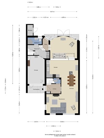 Floorplan - Meester van Busselstraat 43, 5731 NA Mierlo