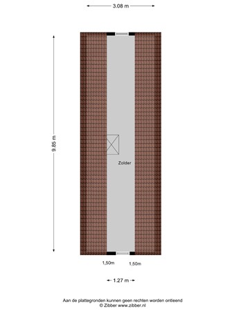 Floorplan - Meester van Busselstraat 43, 5731 NA Mierlo