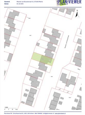 Floorplan - Meester van Busselstraat 43, 5731 NA Mierlo
