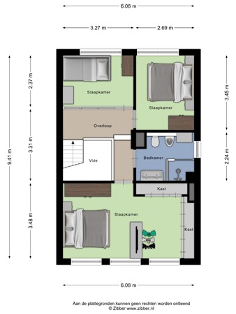 Floorplan - Vaanakker 43, 5731 JR Mierlo