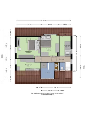 Floorplan - Koren 5, 5731 LC Mierlo