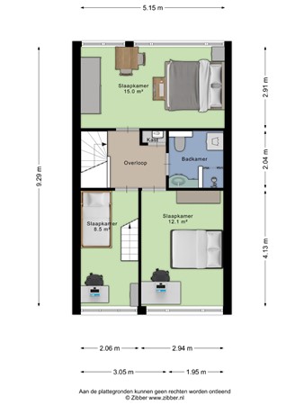Floorplan - Brembeek 57, 5501 AC Veldhoven