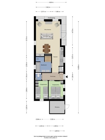 Floorplan - Patrijslaan 4, 5731 XN Mierlo