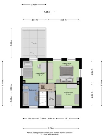 Floorplan - Marktstraat 54a, 5731 HX Mierlo