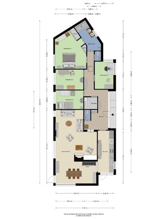 Floorplan - Nachtegaallaan 22, 5731 XR Mierlo