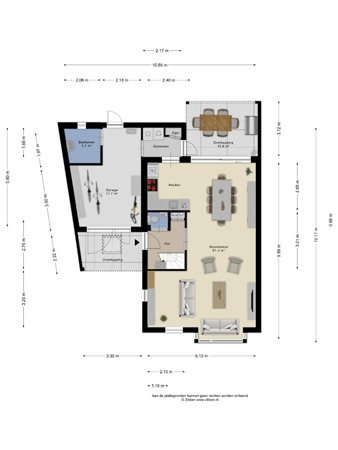Floorplan - Christinastraat 3, 5731 BL Mierlo