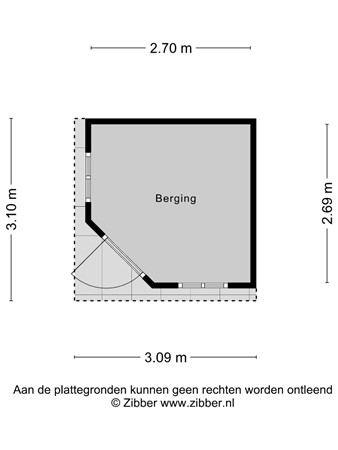 Floorplan - Berk 33, 5731 NS Mierlo