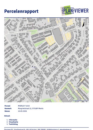 Floorplan - Margrietstraat 12, 5731 BP Mierlo