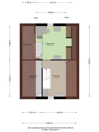 Floorplan - Burgemeester van Lokvenstraat 115, 5731 LT Mierlo