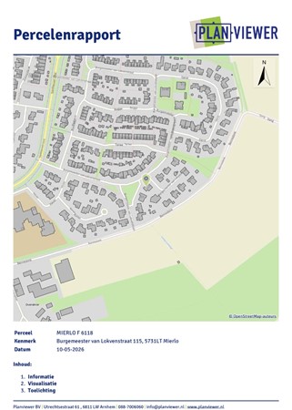 Floorplan - Burgemeester van Lokvenstraat 115, 5731 LT Mierlo