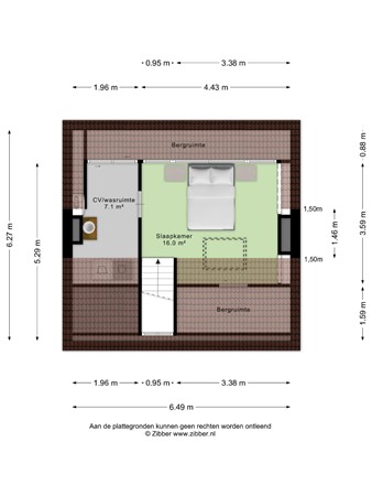 Floorplan - Hertenkampstraat 28, 5731 JC Mierlo