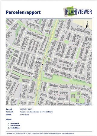 Floorplan - Meester van Busselstraat 6, 5731 NC Mierlo