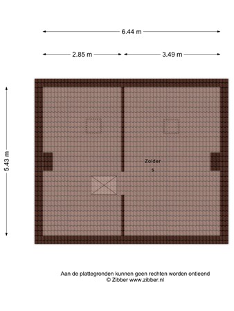 Floorplan - Kerkstraat 7, 5731 BG Mierlo
