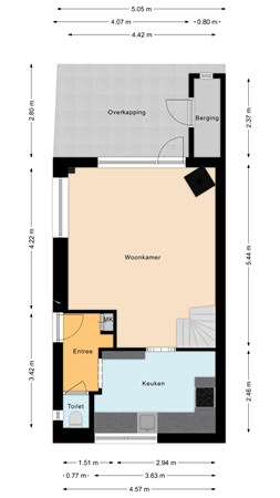 Hoge Rijndijk 84, 2415 AG Nieuwerbrug aan den Rijn - Begane grond.jpg