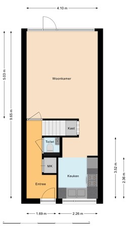 Burgemeester Timmermanslaan 99, 3481 BN Harmelen - Begane grond.jpg