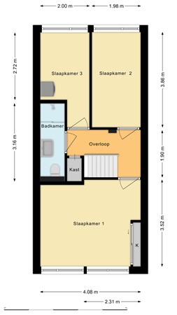 Burgemeester Timmermanslaan 99, 3481 BN Harmelen - Eerste verdieping.jpg