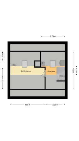 Goudenregenstraat 7, 3442 HE Woerden - Tweede verdieping.jpg