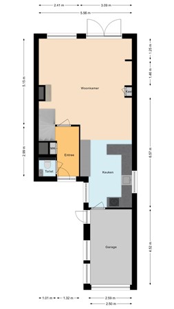 Korenmolen 7, 3481 AT Harmelen - Begane grond.jpg