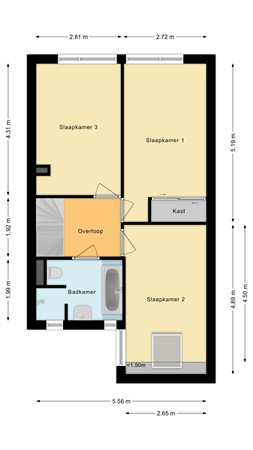 Korenmolen 70, 3481 AW Harmelen - Eerste verdieping.jpg