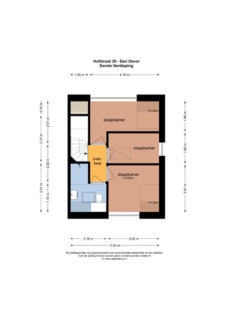 Floorplan - Hofstraat 39, 1779 CA Den Oever