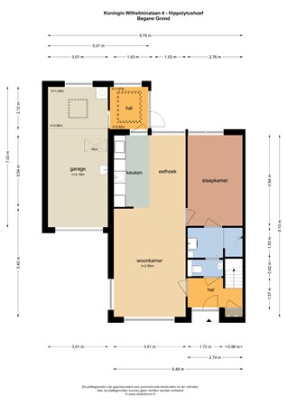 Floorplan - Koningin Wilhelminalaan 4, 1777 AS Hippolytushoef