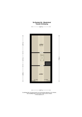 Floorplan - De Dentele 9a, 1778 KZ Westerland