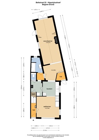 Floorplan - Beltstraat 22, 1777 HC Hippolytushoef