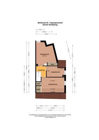 Floorplan - Beltstraat 22, 1777 HC Hippolytushoef