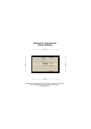 Floorplan - Beltstraat 22, 1777 HC Hippolytushoef