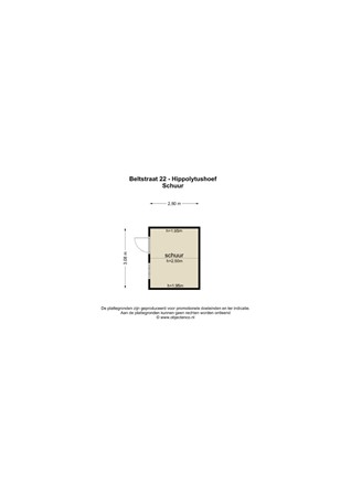 Floorplan - Beltstraat 22, 1777 HC Hippolytushoef